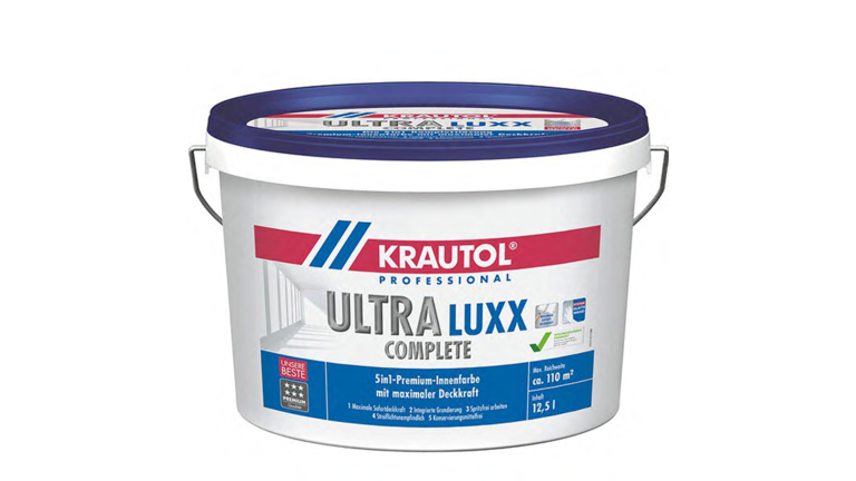 Krautol Ultra Luxx Complete Weiß, im weißen Eimer und blauen Deckel